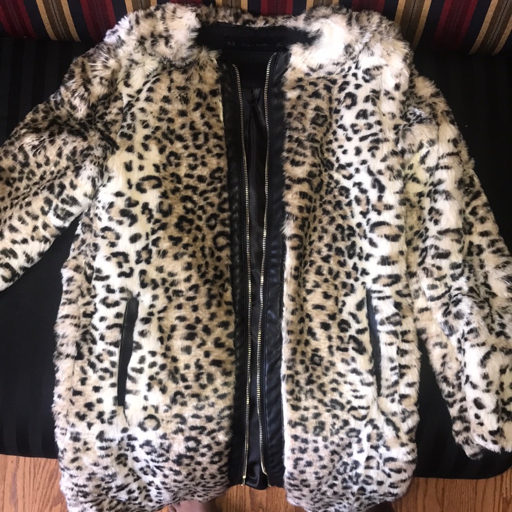 Zara Basic Leopard Coat